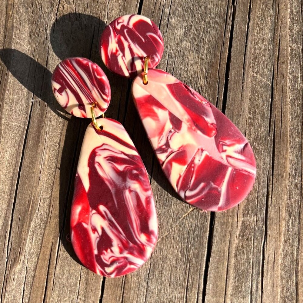 Ruby Cinnamon Handcrafted Earrings